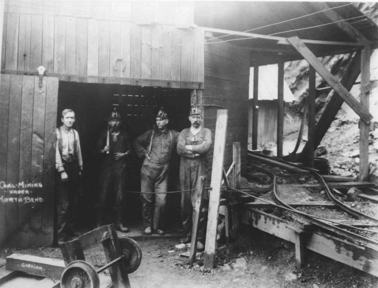Old-time coal mining in Coos County
