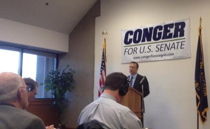 Rep. Jason Conger announces candidacy for US Senate (photo by Patrick Sheehan)