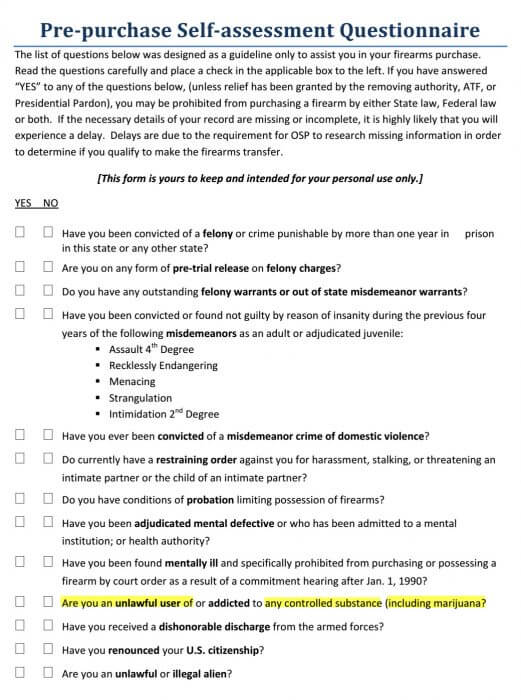 SB 941 closes marijuana-user gun purchase loophole | The Oregon Catalyst