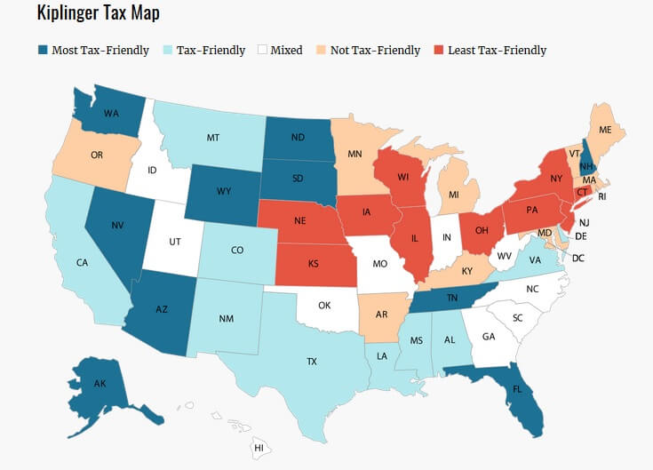 Chart: Oregon not tax friendly | The Oregon Catalyst