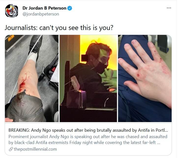 Jrdnptrsnndyngpdxriot jun21 | judge rules rioters can freely harass journalists (andy ngo case) | us news