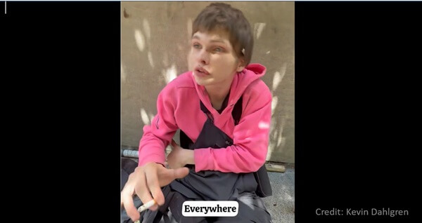 (sad video) Street teen mad at drugs shoved upon him