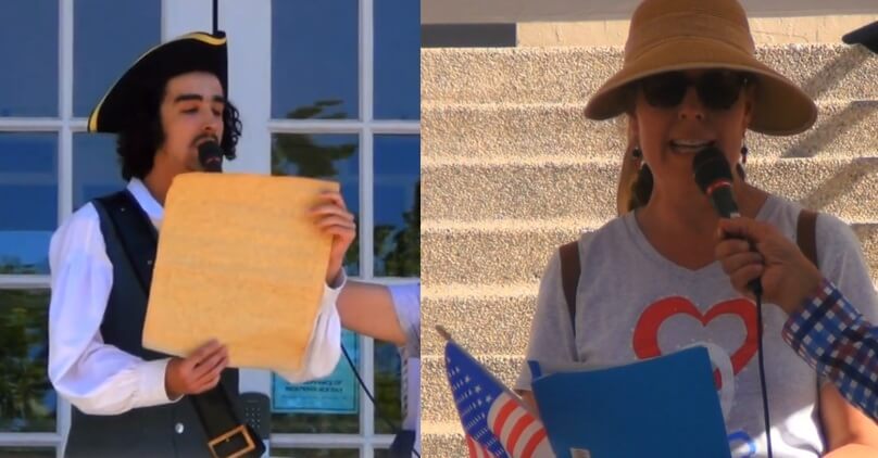 Across Oregon people read Declaration of Independence