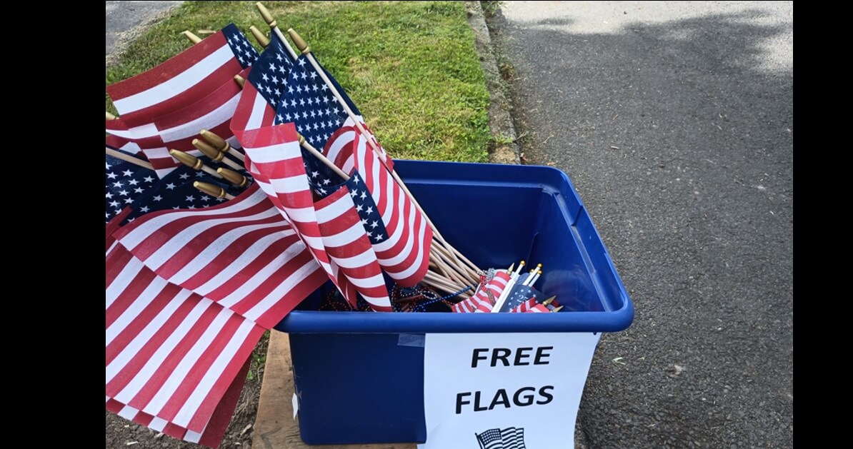 My neighborhood free flags idea went wrong quick