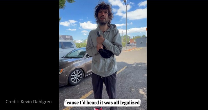 Homeless confess, they came here for the drugs