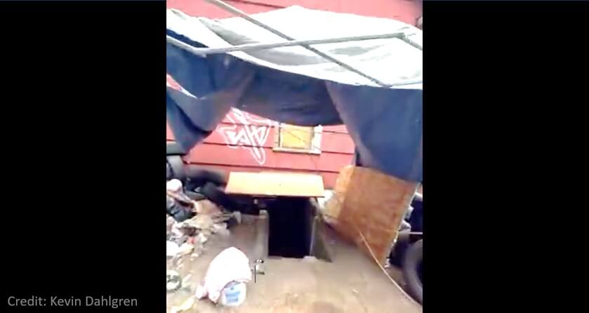 (video tour) Homeless over-run squatter house