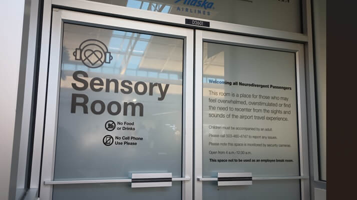 Sensory rooms come to airports, stadiums