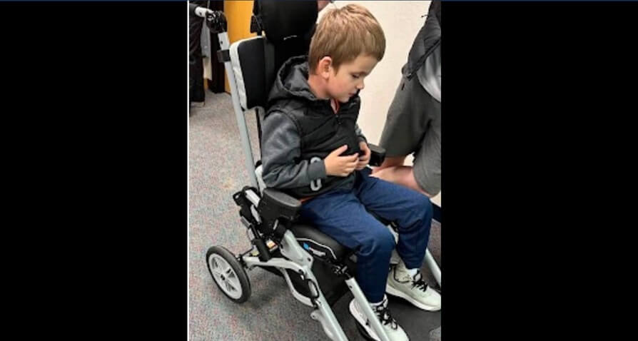 Blind kid’s wheelchair stolen off nature trail