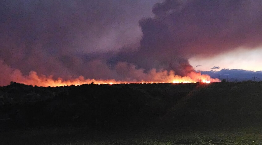 (photo) Fire spreads out