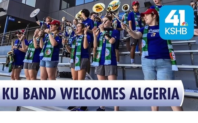 World Cup fans (part 12).  Town love-bombs Algerians