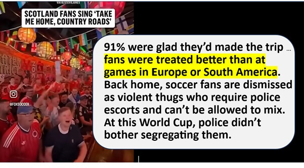 World Cup fans (Part 15) treated better in USA than Europe